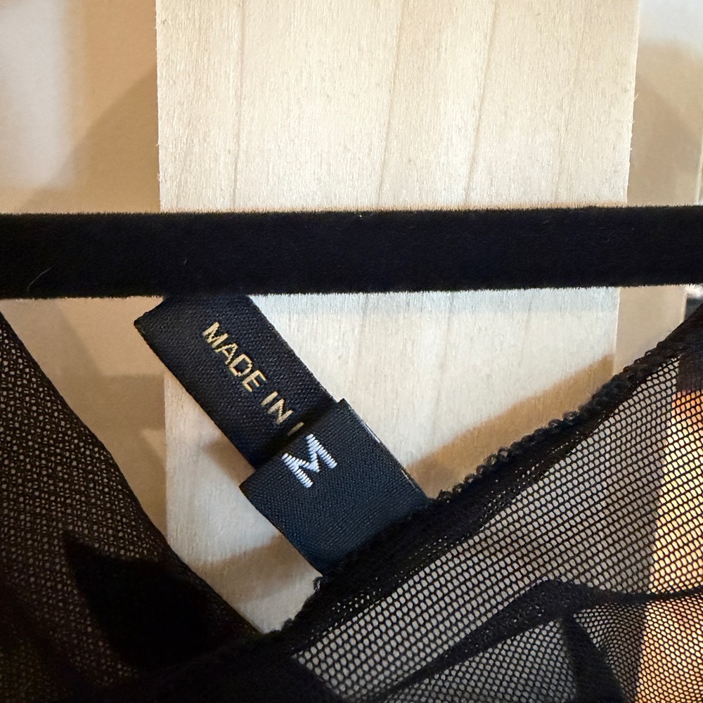 Videnoir Black Sheer Bat robe - Picture 3 of 3